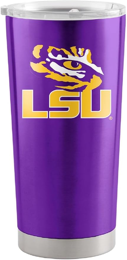 Logo Brands 20 oz Powder Coat Tumbler- Insulated Tumbler with Lid for Water, Iced Tea or Coffee, Smoothie and More