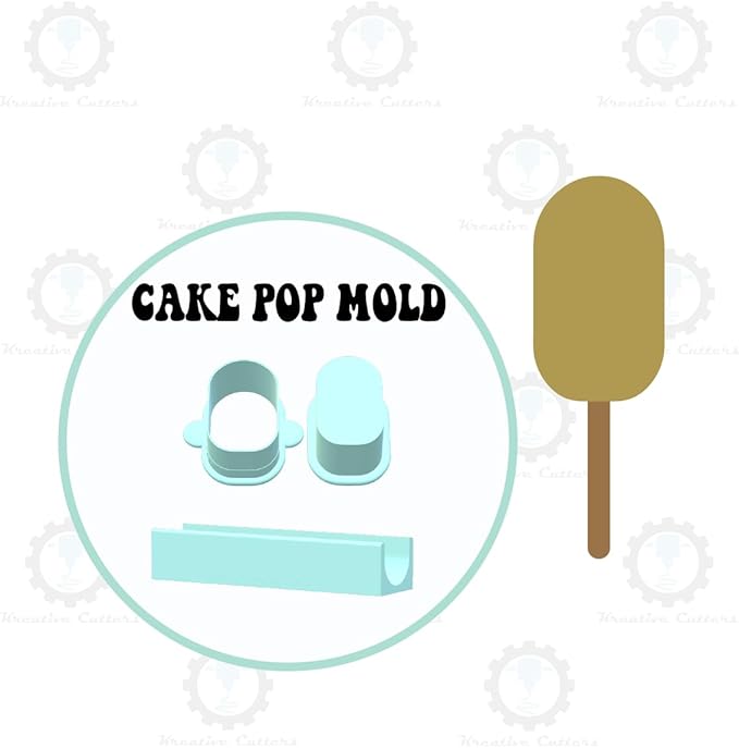 Cakesicle Mold | Large 3in x 1.75in Deluxe Cutter, Popper and Tray (Single Cutter/Popper with Tray)