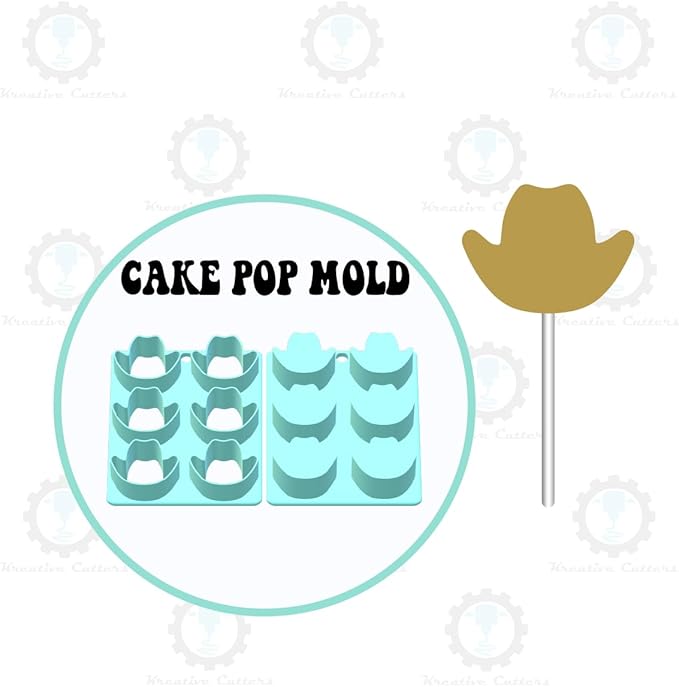 Cowboy Hat Cake Pop Mold | Single or Multi-popper (6 in 1 Multi-popper)