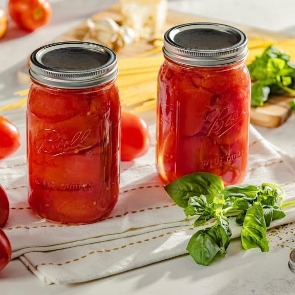 Ball Wide Mouth Glass Mason Jars with Lids and Bands, Used for Canning, Pickling, Juice, Jam, Jelly, Quart Size 32 Ounce (Pack of 36)