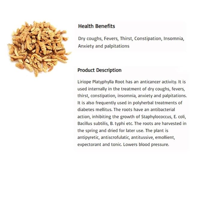 Liriope Platyphylla Raw Root (한국산 맥문동) – 4oz/113g | 100% Natural Dried Korean Herb – Lung & Respiratory Support – Energy & Immune Boost – Traditional Herbal Remedy (BridgeHerb)