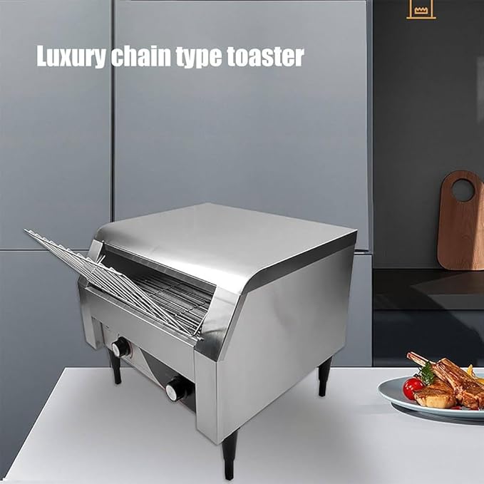 Automatic Toaster Oven,Multipurpose Bread Toasting Machine,Electric Bread Machine,Commercial Conveyor Toaster,150/300/450 PCS/H,with Intelligent Temperature Control,150