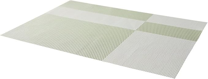 Heat-Stain Non-Slip Eco-Friendly Woven for Dining Table Washable PVC Kitchen Table Place Mats(JG,30X45CM_4PCS)