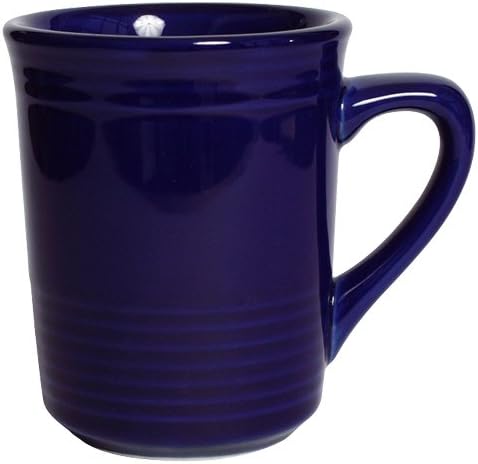 Tuxton China CCM-085 Gala Mug, 8 oz., 3" Dia. x 3-7/8"H, Microwave and Dishwasher Safe, Oven Proof, Fully Vitrified, Ceramic, TuxCare, DuraTux, Concentrix, Cobalt, Pack of 24