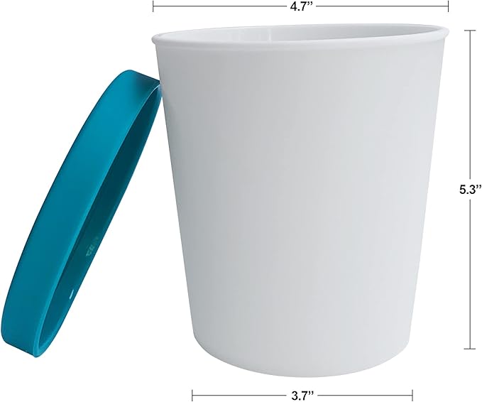 Homemade Ice Cream Container for Freezer - 1 Quart Stackable Storage Tub with Silicone Lid for Freezer - BPA Free & Dishwasher Safe