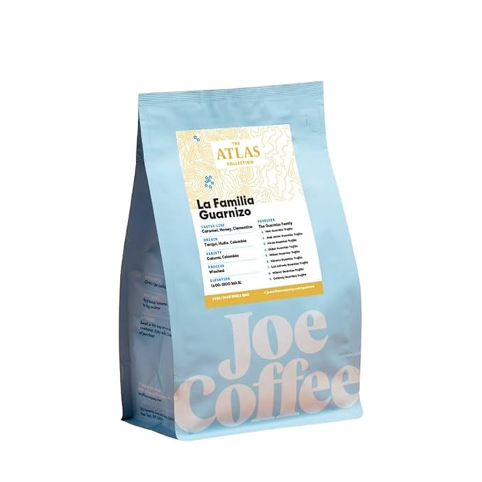 Colombia La Familia Guarnizo - Roasted by Joe Coffee Company - Whole Bean Coffee - 12 Ounce Bag