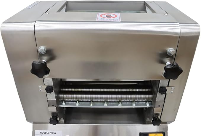 Commercial Electric Noodle Machine High-speed Press Dough Machine with Stainless Steel for Pasta,Dumpling Skin,Noodle,Bread Electric Dough Sheeter 2.2KW 110V