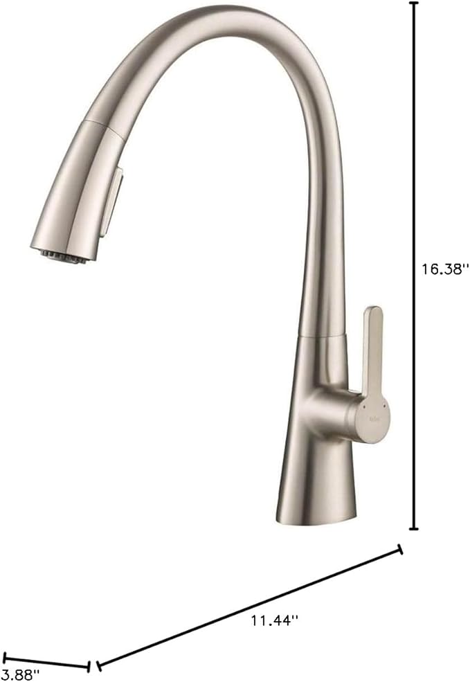 Kraus KPF-1673SFS Nolen Kitchen Faucet, Spot Free Stainless Steel