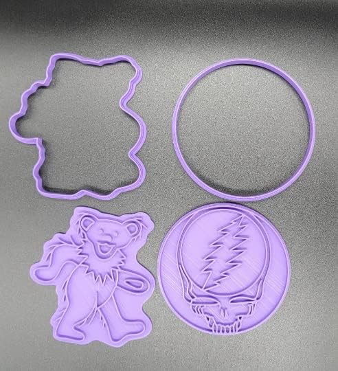 Greatful Dead Cookie Cutter & Stamp