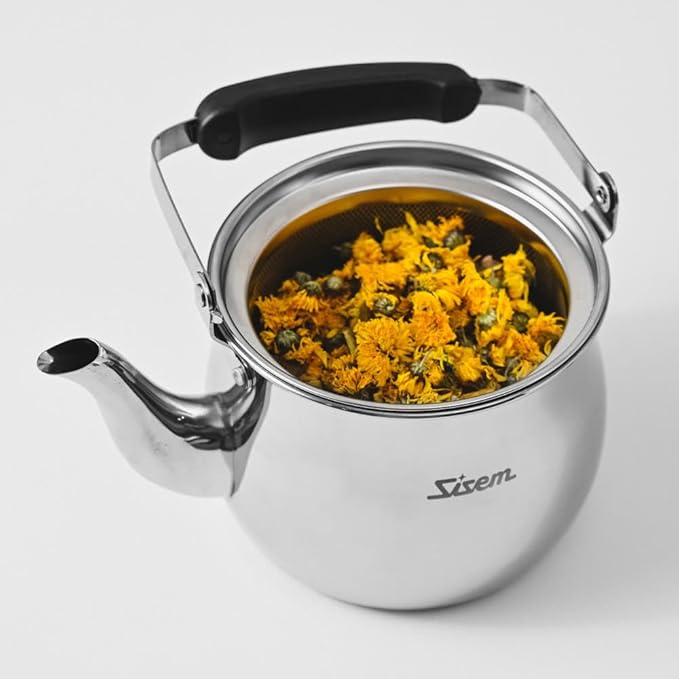 Stainless steel Tea kettle pot A with Removeable Infuser set, tea maker stove top (gas&induction&electronic)