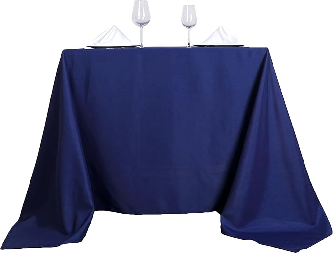 Efavormart 70" Square Linens Navy Blue Wholesale Linens Polyester Square Linen Tablecloth for Wedding Banquet Party Restaurant