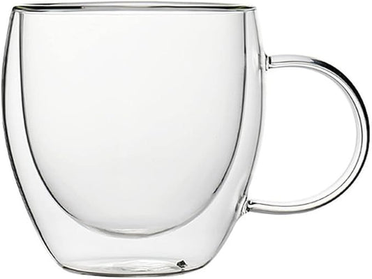 Transparent Glass Coffee Cup Milk Whiskey Tea Beer Double Creative Heat Resistant Cocktail Vodka Wine Mug Drinkware Tumbler Cups(201-250ML)