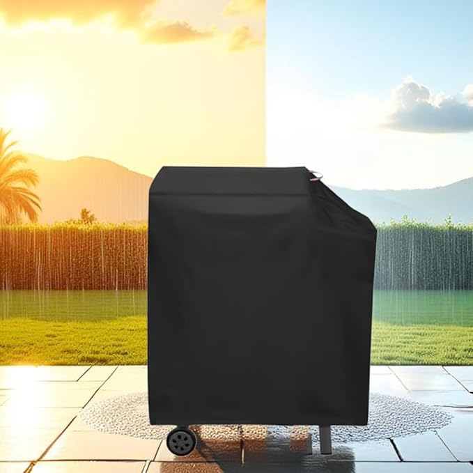Charcoal Grills Cover for Feasto BBQ Charcoal Grill, Waterproof Outdoor Grill Cover for Pit Boss Competition Series 1250 BBQ Barbeque Grill Cover (Cover Only) - 46" L×26" W×43" H, Black