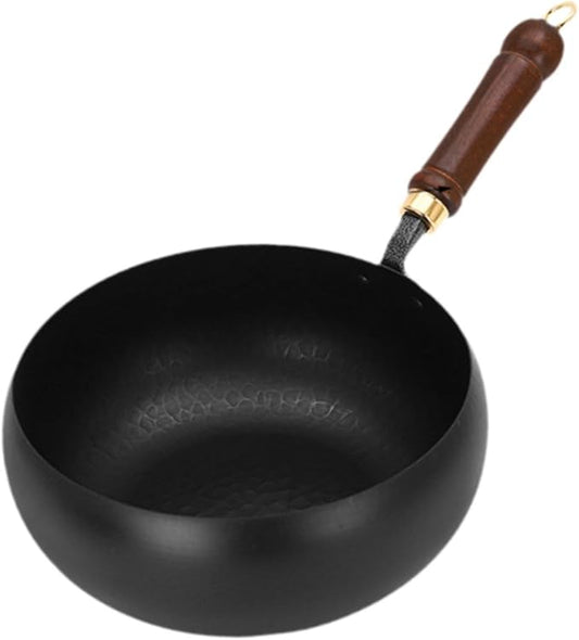 Wok Pan Chinese Wok Boiling Non Stick Skillet Uncoated General Cooking Wok Induction Cooker Gas Stir Fry Pan Round Bottom Wok, Wok Pan
