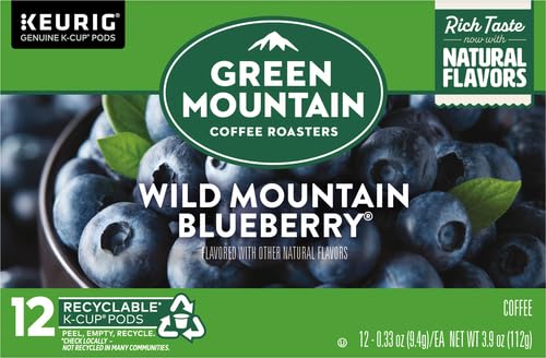 Green Mountain Coffee K-Cup, Wild Mountain Blueberry, 12-Count