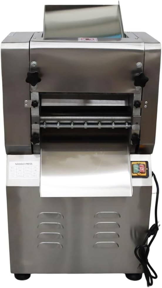 Commercial Electric Noodle Machine High-speed Press Dough Machine with Stainless Steel for Pasta,Dumpling Skin,Noodle,Bread Electric Dough Sheeter 2.2KW 110V