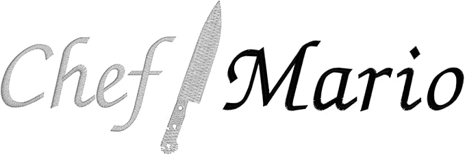 Made in USA Personalized Chef Hat with Custom Embroidery for Adults and Kids Cooking BBQ Gift Add a Name to Chef Knife Design