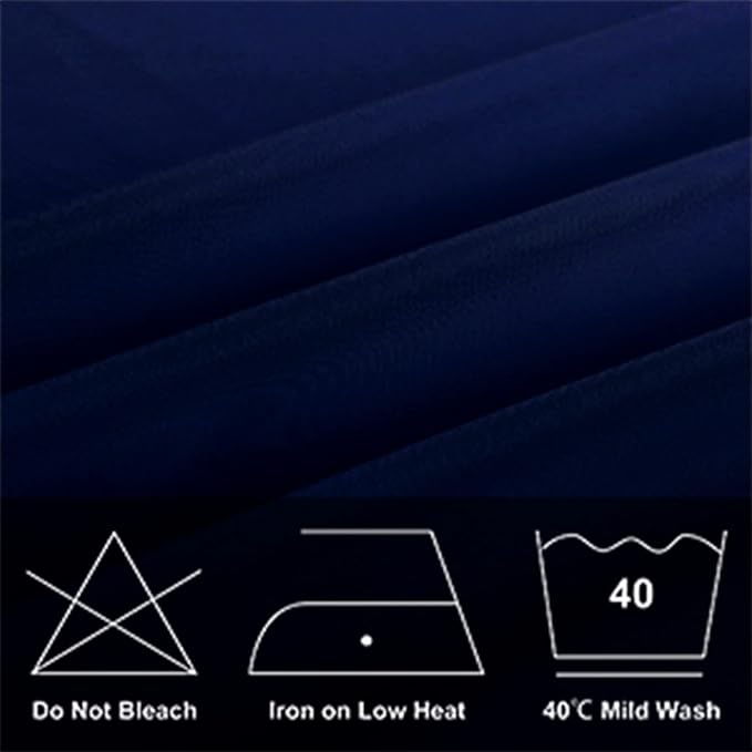 6 Pack Rectangle Tablecloth 90 x 132 Inches Navy Table Cloth Stain and Wrinkle Resistant Washable Polyester Fabric Table Cover for Party, Wedding and Banquet Decoration