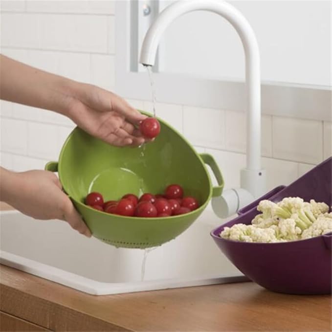 JSEIAJB Kitchen Washing Basin Vegetable Draining Basket Vegetable Filter Basket Washing Basket(D)