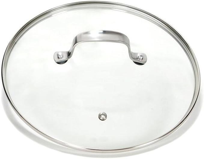 Gotham Steel Clear Tempered Glass Vented Lid - Prevents Pots and Pans from Messy Spillovers (9-inch Lid)