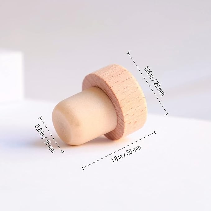 Custom wooden wine bottle stopper for party favors, personalized engraved wedding gifts set, house warming gift new home, It's wine o clock, souvenir presents for guest in bulk (Your logo)