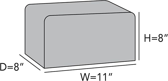 Covermates Keepsakes - Rectangular Appliance Cover - Dust Protection - Stain Resistant - Washable - Appliance Cover, Slate