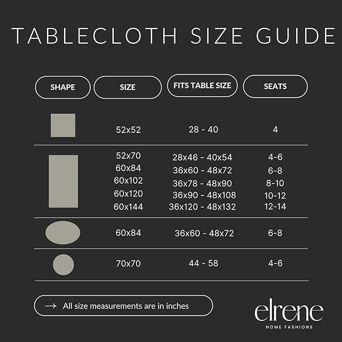 Elrene Home Fashions Caiden Elegance Damask Waterproof, Stain & Wrinkle Resistant Fabric Tablecloth, 70" Round, Ivory