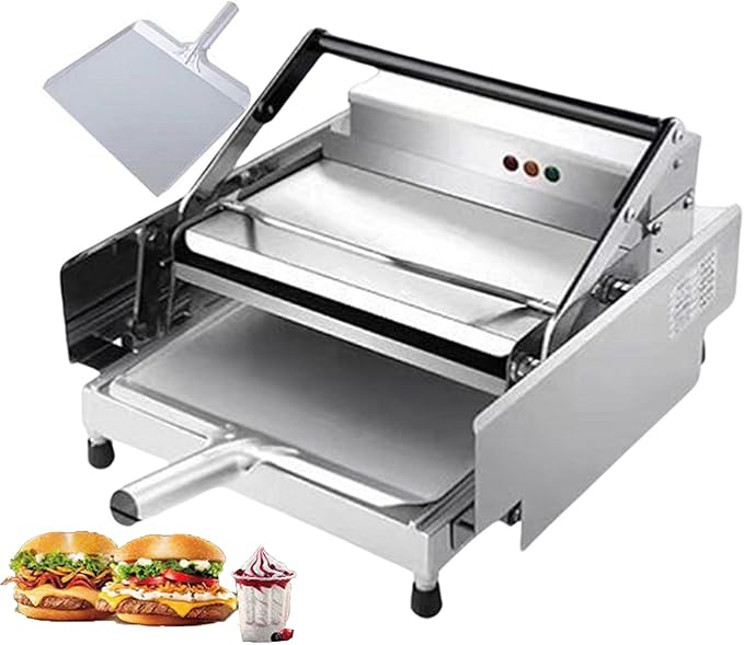 Automatic Hamburger Bread Machine - Commercial Bun Baking Machine with Alarm Light & Heating Light for Family Gatherings and Events