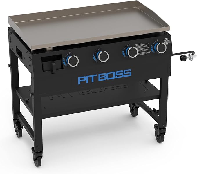 Pit Boss 10962 4-Burner Gas Griddle, Black