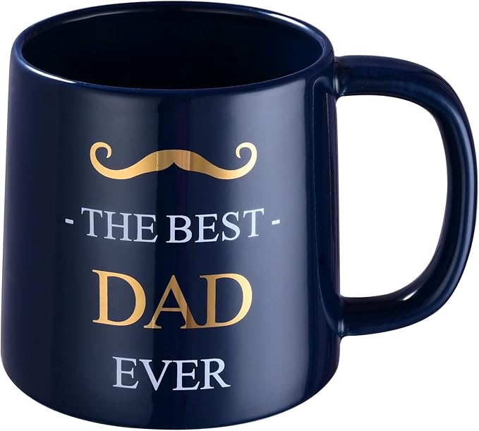 Miicol Funny Coffee Mug 16 oz, Deep Blue Coffee Cup, Large Ceramic Tea Mug, Gift Idea for Men, Dad, Tea Cup, Unique Gift for Birthday, Christmas, Father's Day