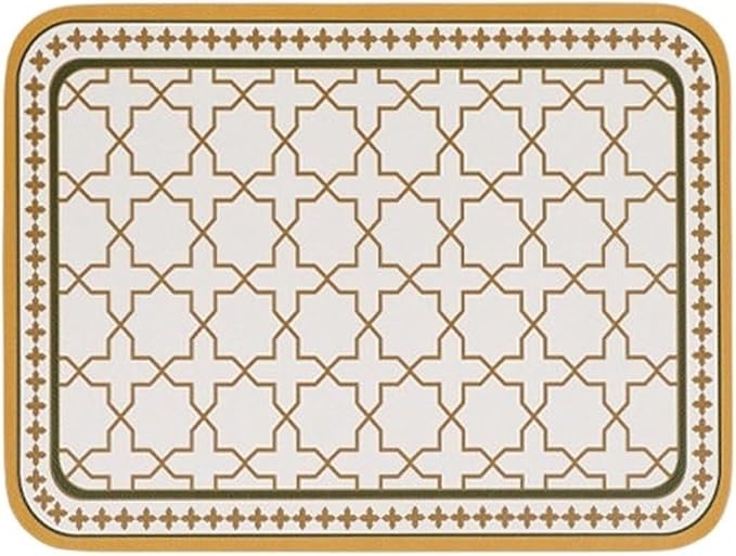 Printed Leather Placemat Style PVC Table Mat Waterproof Oilproof Heat-Insulated Plate Bowl Pad Room Decor 4pcs(E)