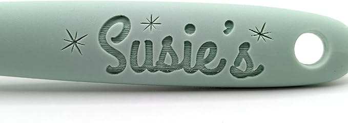 Customizable Silicone Spatula - Personalized Kitchen Tool for Unique Cooks - Heat-Resistant, Non-Stick, and Ergonomic - Your Name Embossed - Perfect Gift Idea (Mint Green)