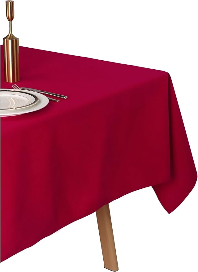 KOZIS Premium Tablecloth, 100% MJS Cotton-Rich Polyester