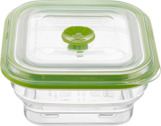 Restaurantware-Fresh Hero 16 Ounce Storage Containers, 20 Durable Airtight Food Containers - Microwavable, Freezable, Green Silicone Collapsible Container, Dishwashable, With Vented Lids