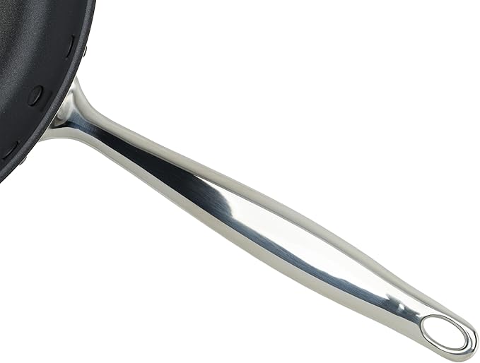 WINCO Tri-Ply Frying Pan, 12-dia, Silver