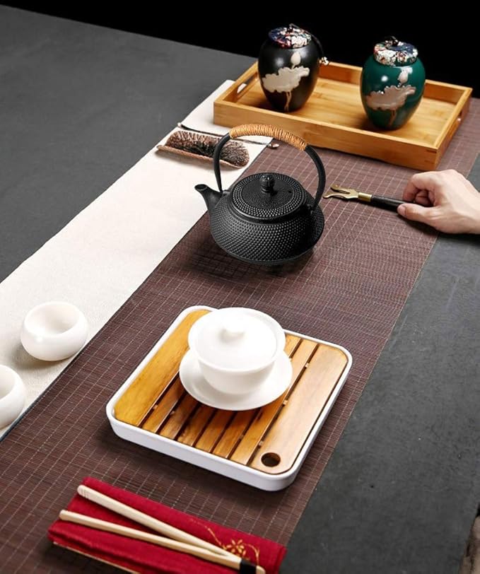 Hwagui - Large Cast Iron Teapot With Infuser For Varieties Of Loose Leaf Tea, Tea Bags, Black Tea Kettle Stovetop Safe 1200ml/41oz