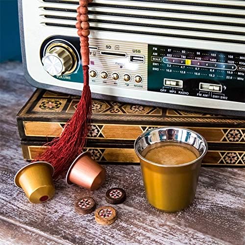 80ml 160ml Set of 2, Espresso Mugs Double Wall Stainless Steel Espresso Cups Set,Insulated Coffee Mugs Last for Years Easy Clean(80ml 2Sets Silver)