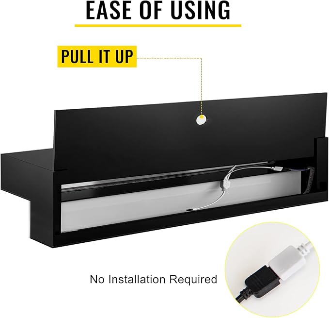 VEVOR LED Lighted Liquor Bottle Display Shelf, 2-Step 40-inch LED Bar Shelves for Liquor, Illuminated Home Bar Shelf with RF Remote & App Control 7 Static Colors 1-4 H Timing, Acrylic Lighted Shelf for 20 Bottles
