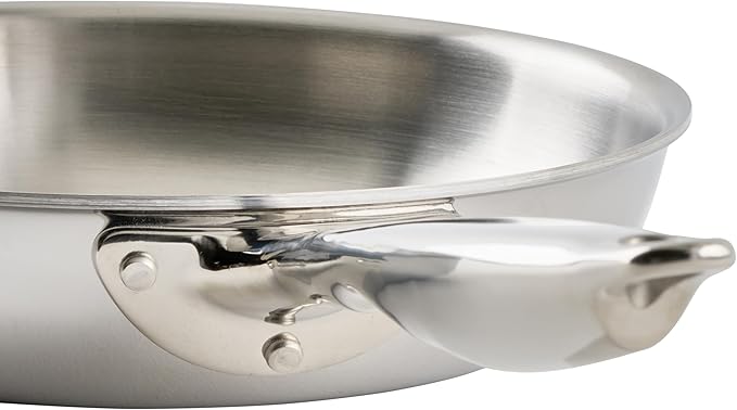 WINCO Tri-Ply Frying Pan, Silver
