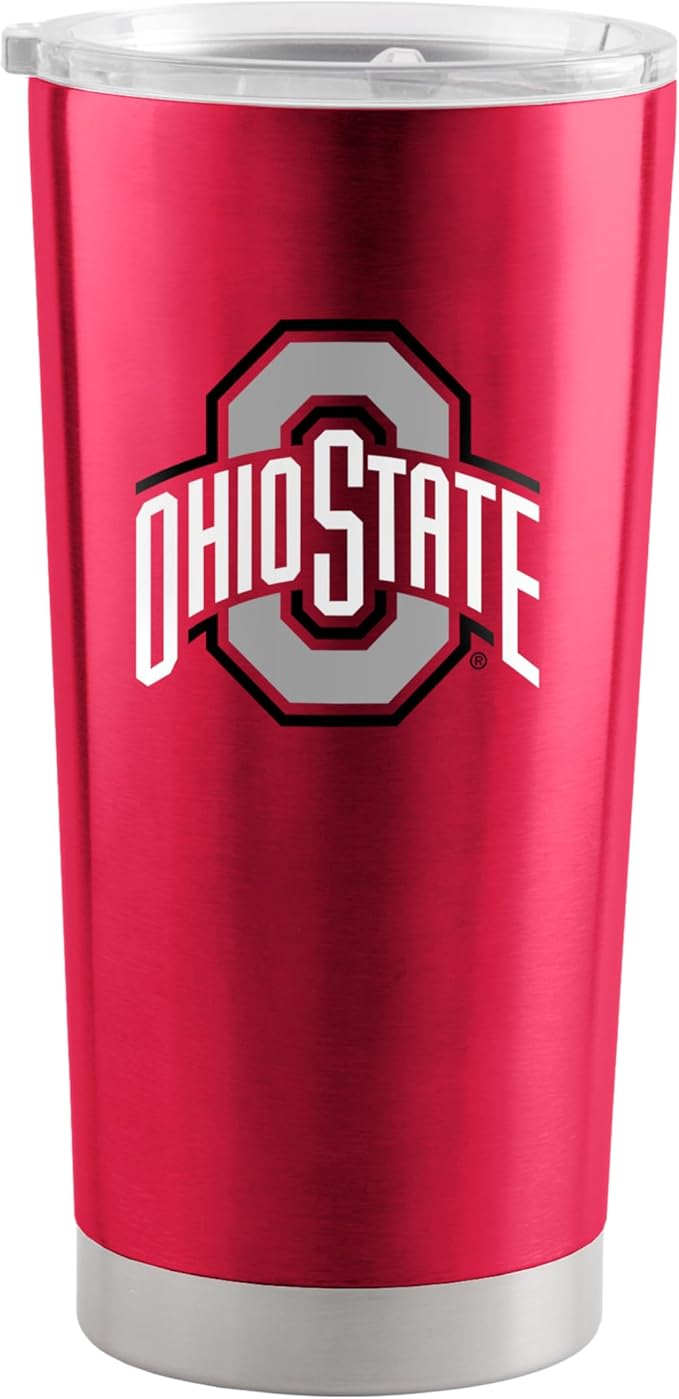 Logo Brands 20 oz Powder Coat Tumbler- Insulated Tumbler with Lid for Water, Iced Tea or Coffee, Smoothie and More