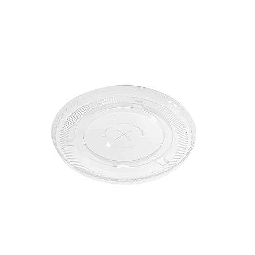 Karat C-KC626TS 98mm Diameter Flat Lids for Karat Cold Cups, Case of 1000