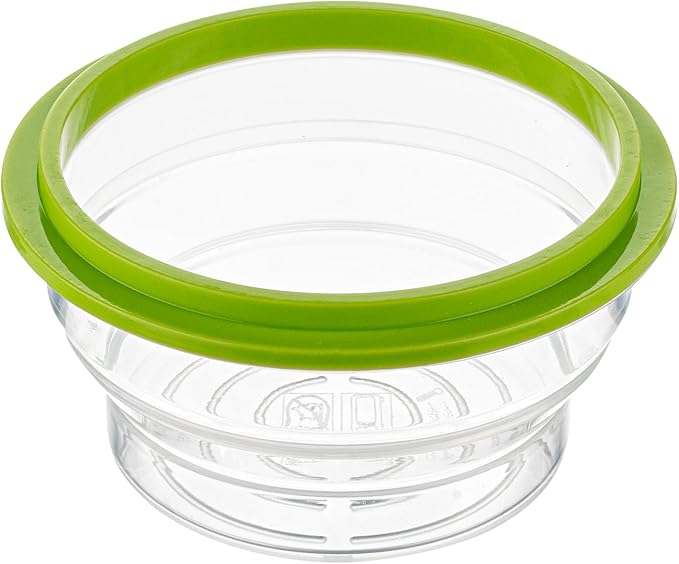 Restaurantware-Fresh Hero 16 Ounce Storage Containers, 20 Durable Airtight Food Containers - Microwavable, Freezable, Green Silicone Collapsible Container, Dishwashable, With Vented Lids