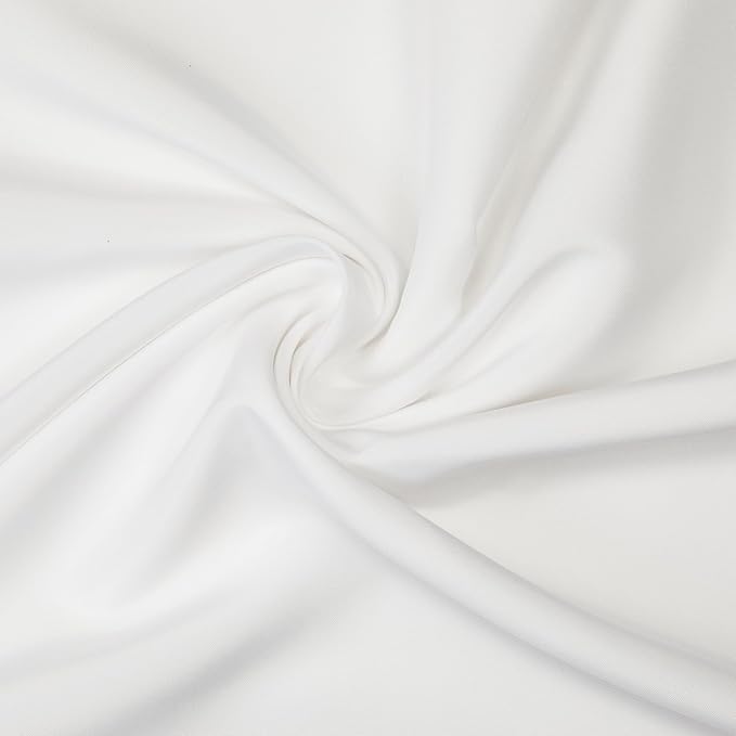 Gee Di Moda Rectangle Tablecloth - 60 x 126 Inch White Table Cloth for 8 Foot Rectangle Tables - Heavy Duty Washable Fabric - for Holiday Party, Dinner, Weddings, Baby Shower & Events