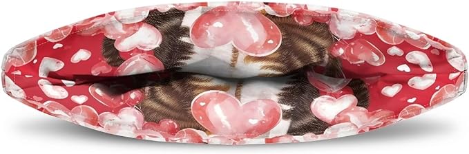 Red Tea Cozy for Teapot Tea Insulated for Valentines Day Cat Tea Kettle Cover for Keeping Warm Love Heart Teapot Dust Protector for Kitchen Accessory