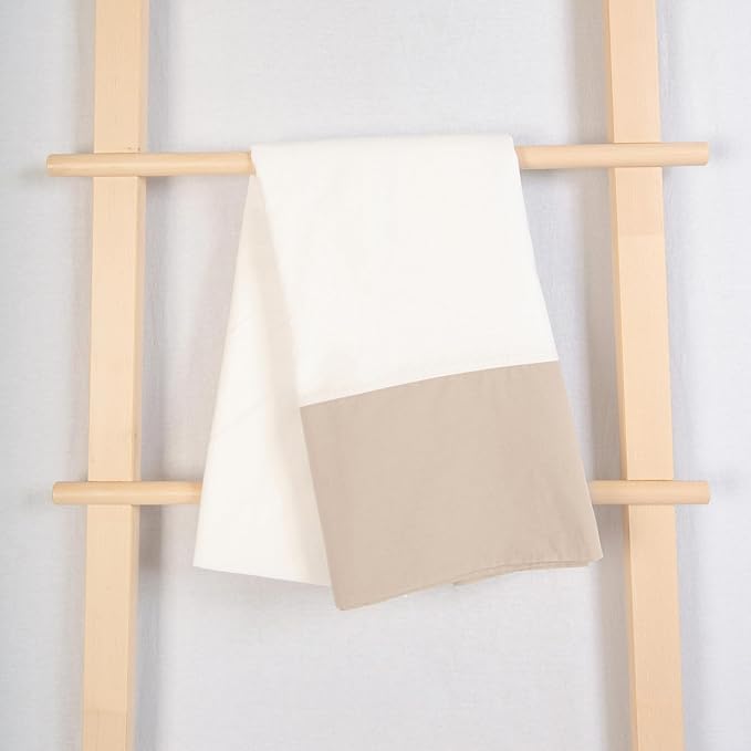 MONDAY MOOSE Farmhouse Rustic Picnic Style Decoration Rectangle Natural Stonewashed Cotton Tablecloth for Kitchen, Dining Room, Restaurant (60x102 inch, White/Beige)