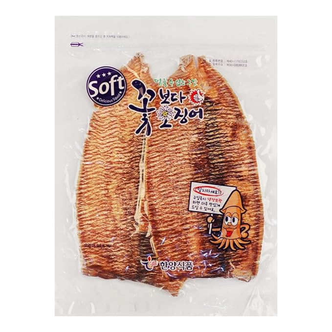 KOREAC_ Korea Seasoned Dried Squid Snack Squid Over Flower (Soft) 230g 8.5oz 꽃보다 오징어 소프트
