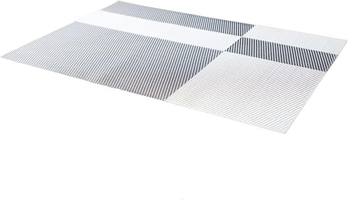 Heat-Stain Non-Slip Eco-Friendly Woven for Dining Table Washable PVC Kitchen Table Place Mats(JG-01,30X45CM_4PCS)