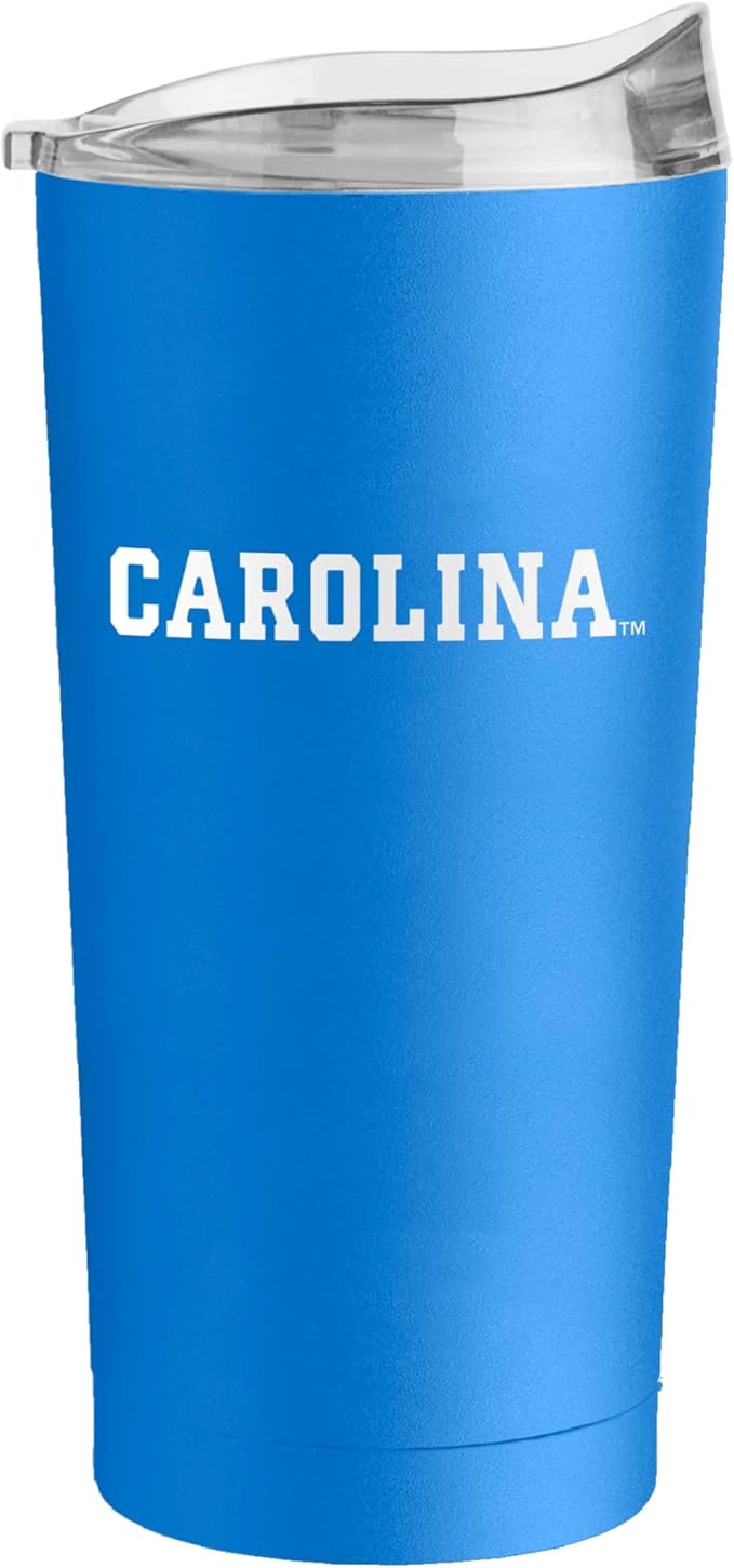 Logo Brands NCAA 20 oz Powder Coat Stainless Tumbler -Double-Wall Insulated Everday Tumbler for Hot or Cold Drinks, High Lip Lid, Team Color