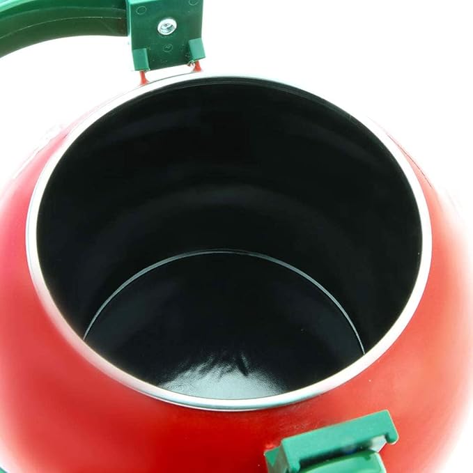 Whistling Tea Kettle for Stove Top Enamel on Steel Teakettle, Supreme Housewares Apple Design Teapot Water Kettle Cute Kitchen Accessories Teteras (1.6 Quart, Apple)