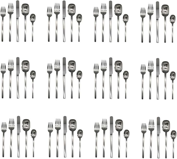 Mikasa Zena 18/8 Stainless Steel 60pc. Flatware Set (Service for Twelve)